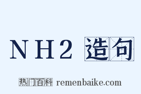 NH2造句是什么意思的图片